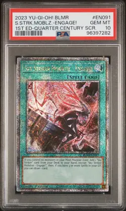 2023 Yugioh Sky Striker Mobilize - Engage! EN091 Quarter Century Rare PSA 10 - Image 1