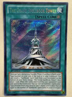 The Grand Spellbook Tower ABYR-EN060 1st Edition Secret Rare NM Yugioh - Image 1