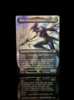 Kain, Traitorous Dragoon #316 FIN R (Borderless) (FOIL) MTG Final Fantasy - Image 1