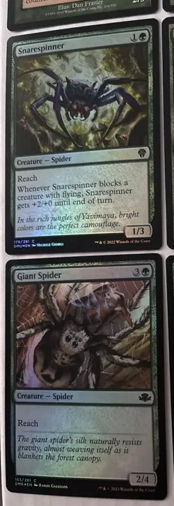 MTG Lot of 24 Spider Creature Cards w/Mythic, Rares, & Foils - Green Spiders EDH - Image 4