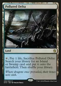 Polluted Delta ~ Khans of Tarkir [ Excellent+ ] [ Magic MTG ] - Image 1