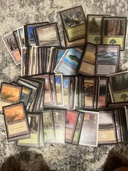 MTG Magic The Gathering Vintage Old Land Cards Tempest 4th Invasion Urza 85 Card - Image 1