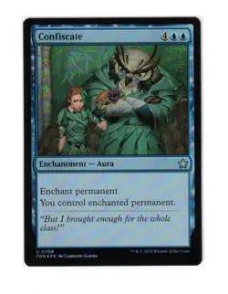 MTG - NM Foil - Confiscate - Foundations 709 - Image 1