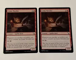 2x MTG Crime Novelist - Murders At Karlov Manor LP - Image 1