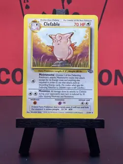 Clefable 17/64 Jungle Set Rare Regular 1999 WOTC Pokemon TCG MP - Image 2