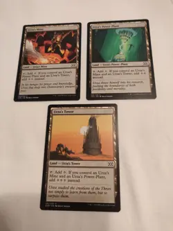 Magic The Gathering Set of 3 - Urza's Mine, Power Plant, & Tower - All Near Mint - Image 1