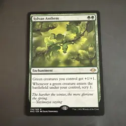 MTG Magic the Gathering Sylvan Anthem (176/765) Modern Horizons 2 LP - Image 1