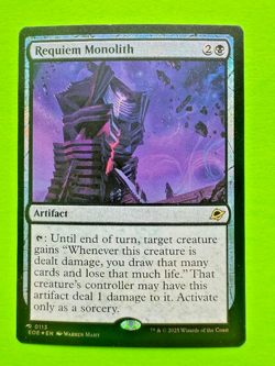 MTG Edge of Eternities - Requiem Monolith - Rare - Foil - Image 1