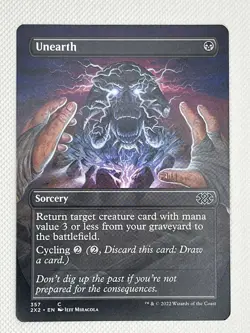 Unearth 357 - MTG Double Masters 2022 - NM - Borderless - Image 1