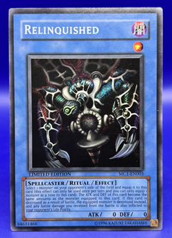 Yugioh Relinquished MC1-EN003 Secret Rare Limited Edition LP+ - Image 1