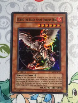 Horus The Black Flame LV6 SOD-EN007 Super Rare 1st Edition Yugioh Card - Image 1