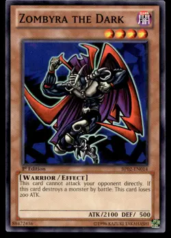 Yu-Gi-Oh TCG #BP02-EN014 Zombyra the Dark 1st Edition Common NM - Image 1