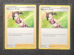 2x Marnie's Pride 145/172 Pokemon card Brilliant Stars uncommon NM - Image 1