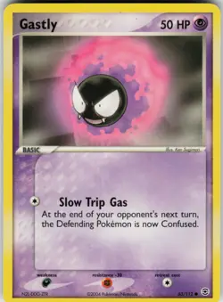 Pokemon TCG Gastly 63/112 FireRed & LeafGreen Common card Normal HP - Image 1