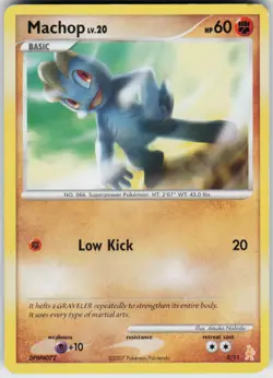 Pokemon TCG Machop 5/11 DP Trainer Kit: Manaphy & Lucario Common card Normal HP - Image 1