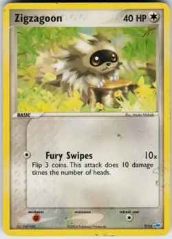 Pokemon TCG Zigzagoon 79/109 Ruby and Sapphire Common card Normal HP - Image 1