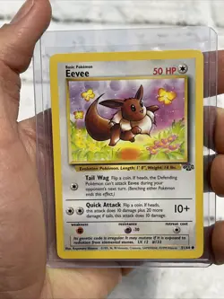 Pokemon Card: Eevee 51/64 1999 Common Non-Holo NM/MT Never Played TCG Jungle Vtg - Image 1