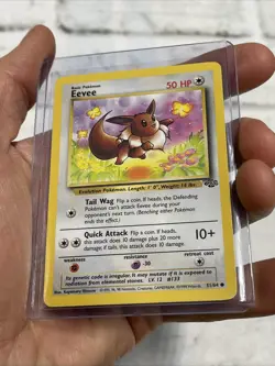 Pokemon Card: Eevee 51/64 1999 Common Non-Holo NM/MT Never Played TCG Jungle Vtg - Image 2