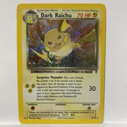 Pokemon TCG English Card Legendary Collection Dark Raichu 7/110 Holo Rare MP - Image 1