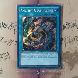 Ancient Gear Fusion LDS1-EN090 Season 1 Limited Edition Holo SEALED Yugioh Card - Image 1
