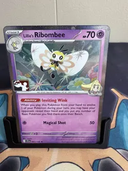 Lillie's Ribombee Prize Pack Series 7 Journey Together Cosmos Holo Pokemon Card - Image 1