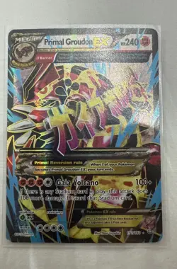 Pokemon Primal Groudon EX Holo Rare Card XY Primal Clash 151/160 - Image 1