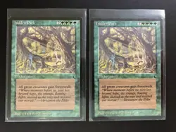 2 X HIDDEN PATH The Dark Edition Magic the Gathering 1994 MTG RESERVED LIST - Image 1
