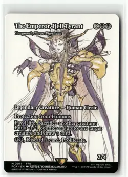 The Emperor, Hell Tyrant - Yawgmoth, Thran Physician - FINAL FANTASY MTG NM - Image 1