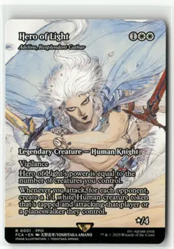 Hero of Light - Adeline, Resplendent Cathar - FINAL FANTASY MTG NM - Image 1