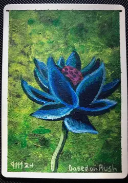 MTG Revised Crumble Artist Proof w/BLACK LOTUS painting WOW ap - Image 1