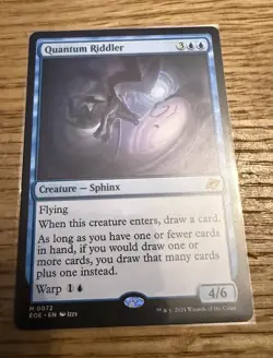 Quantum Riddler Silver Stamp Promo MTG [Edge of Eternities] Near Mint - Image 1