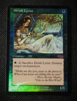 MTG FOIL ELVISH LYRIST Junior Super Series Promo - Image 1