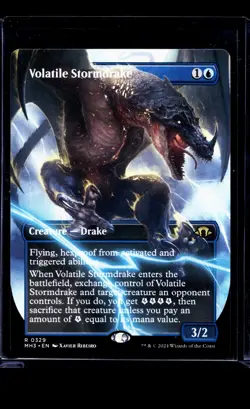 MTG Magic The Gathering MH3 Modern Horizons 3 Borderless 329 Volatile Stormdrake - Image 1