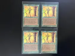 4 x GAEA'S TOUCH The DarK Edition Magic the Gathering 1994 MTG Vintage Green - Image 1