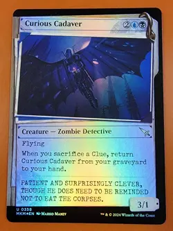 1x Curious Cadaver | FOIL Showcase | Murders at Karlov Manor | MTG Magic Cards - Image 1