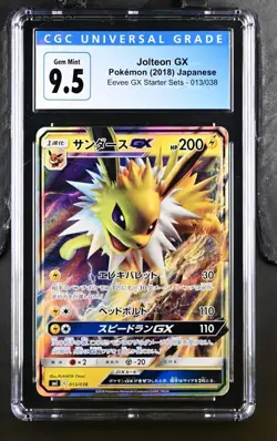 Jolteon GX CGC 9.5 Jolteon-GX Starter Sets 013/038 Pokemon TCG Holo - Image 1