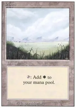 Plains - Light Play MTG Revised - Image 1