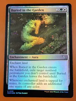 1x Buried in the Garden | FOIL | Murders at Karlov Manor | MTG Magic Cards - Image 1