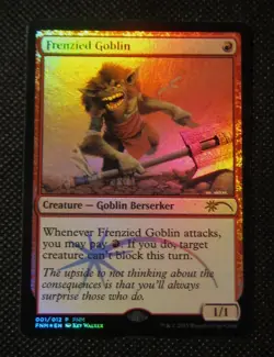 MTG FOIL FRENZIED GOBLIN FNM 2015 Promo - Image 1