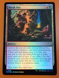 1x Break Out (a) | FOIL | Murders at Karlov Manor | MTG Magic Cards - Image 1