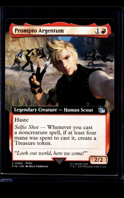 MTG Magic The Gathering FIN Final Fantasy Extended Art #463 Prompto Argentum - Image 1