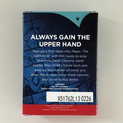 SDCC 2025 Magic The Gathering MTG Spider-Man 2099 Blue Welcome Deck New - Image 2