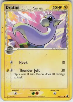 Pokemon TCG Dratini - (Delta Species) 65/113 Delta Species Common card Normal H - Image 1