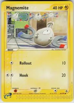 Pokemon TCG Magnemite 61/97 Dragon Common card Normal HP - Image 1
