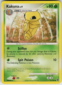 Pokemon TCG Kakuna 73/106 Great Encounters Common card Normal HP - Image 1