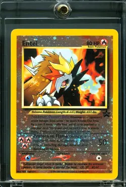 2001 Pokemon TCG #34 Entei REVERSE HOLO FOIL Pokemon 3 Movie Promo - Image 3