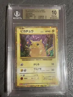Pokemon Pikachu CLL 008/032 Classic Collection Japanese - Bgs 10 PRISTINE - Image 1