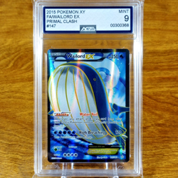Pokemon XY Primal Clash Wailord EX 147/160 AGS Mint 9 Full Art Holo Rare 2015 - Image 1