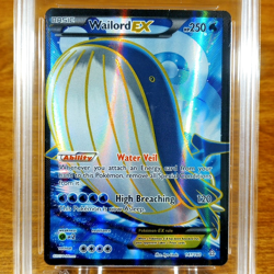Pokemon XY Primal Clash Wailord EX 147/160 AGS Mint 9 Full Art Holo Rare 2015 - Image 2