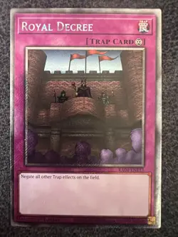 Yugioh Royal Decree RA04-EN113 Platinum Secret Rare 1st Edition NM - Image 1